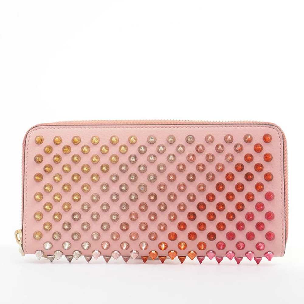 Christian Louboutin Panettone Studded Round Zipper Wallet